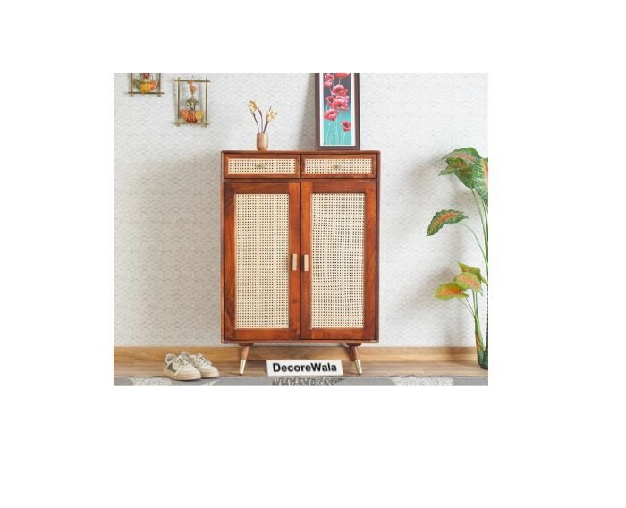 Maplenza Solid Wood Shoe Rack Cabinet
