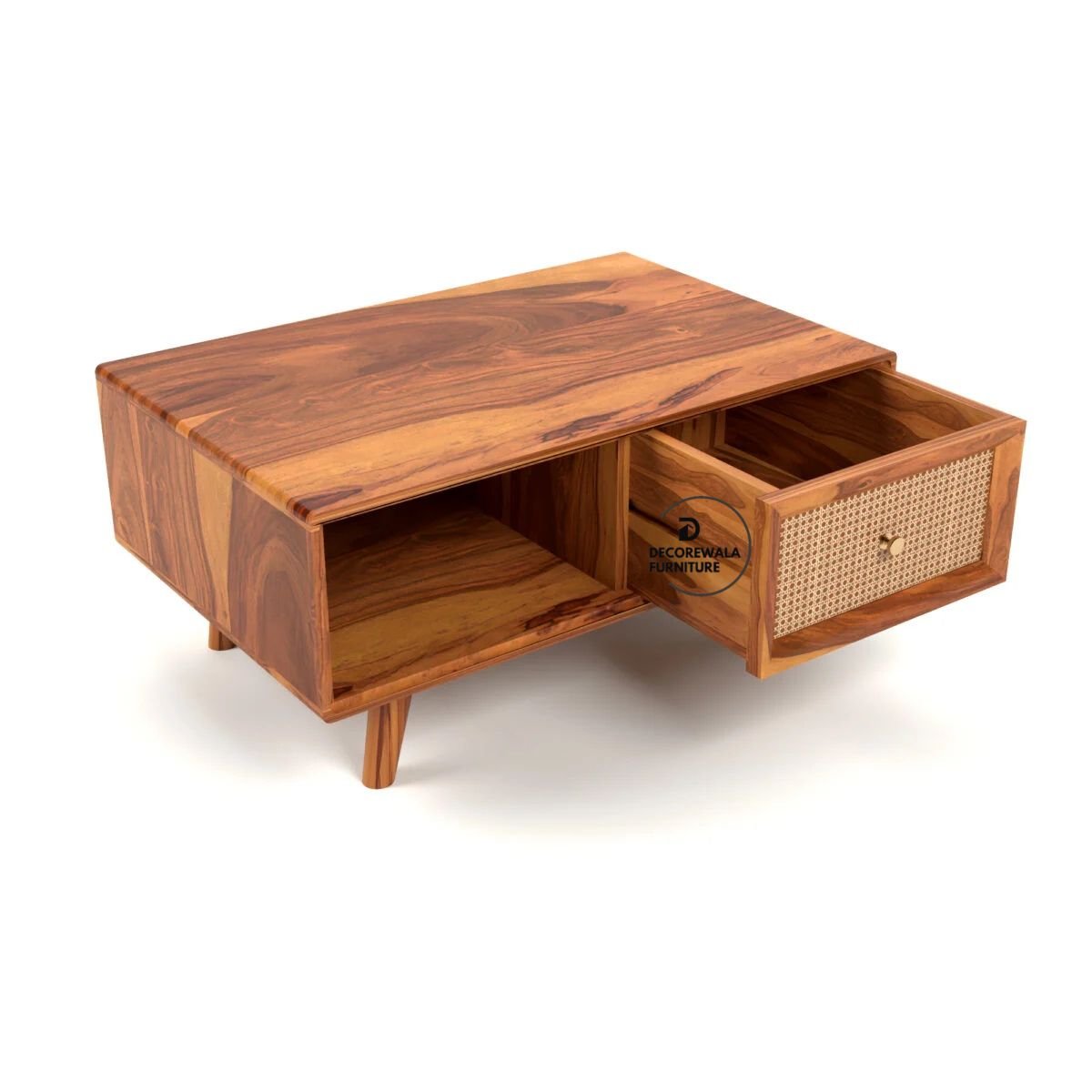 Cablera Solid Wood Drawer Coffee Table