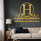 Metal Custom Name Letter Signs, Unique Family Gift Wall Accent, Personalize Cabin Outdoor Wall Décor