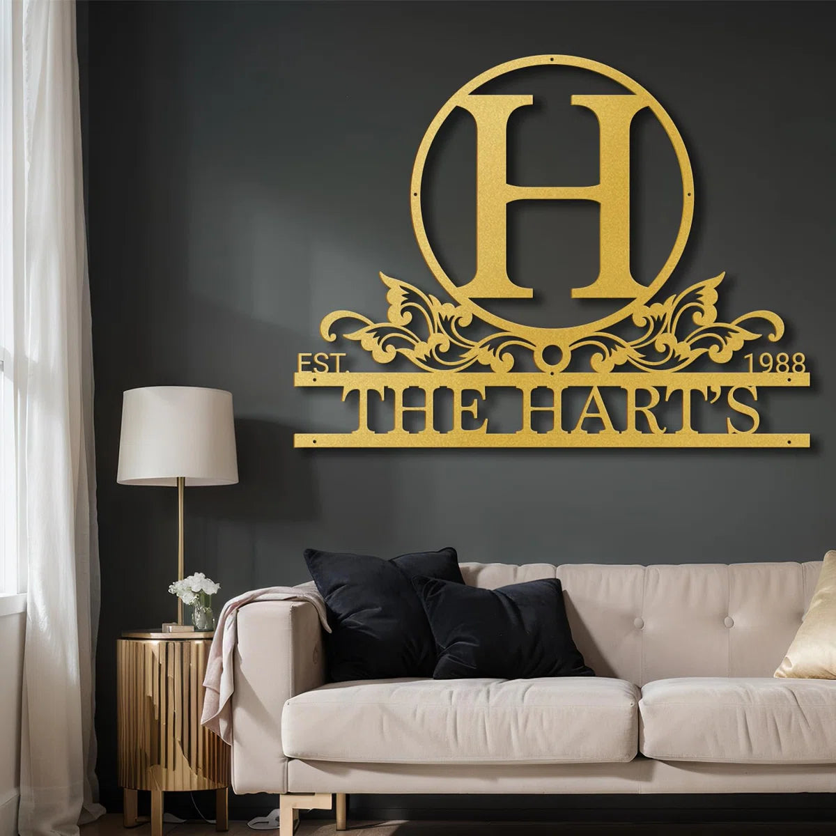 Metal Custom Name Letter Signs, Unique Family Gift Wall Accent, Personalize Cabin Outdoor Wall Décor