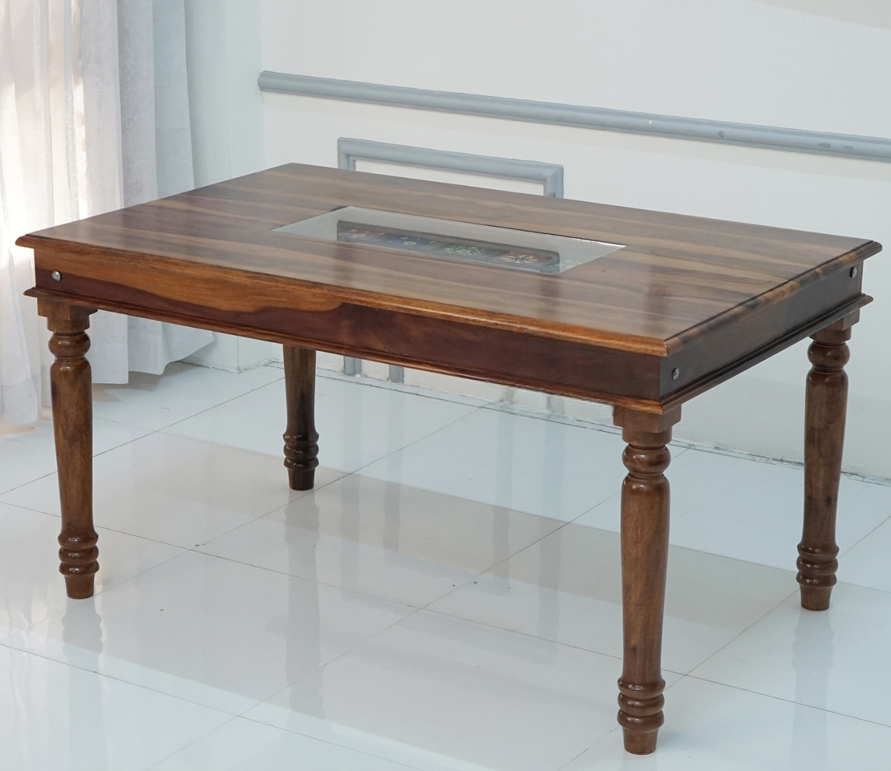 Calgary Solid Wood 6 Seater Dining Set
