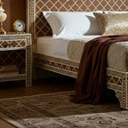 MoonRest Luxury Handcrafted Bone Inlay Bed