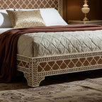 MoonRest Luxury Handcrafted Bone Inlay Bed