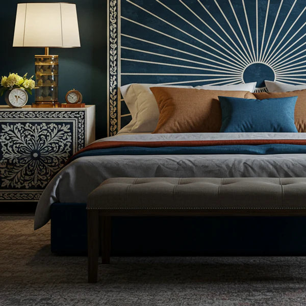 MoonRest Luxury Sunburst Inlay Bed