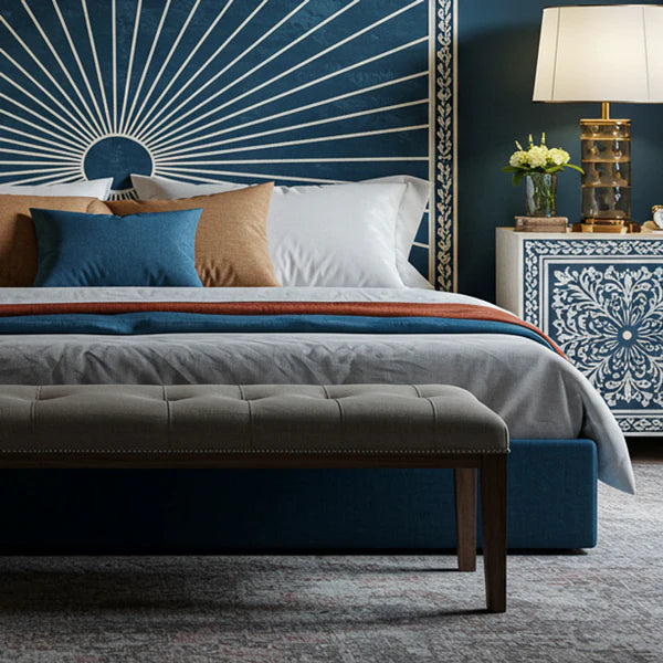 MoonRest Luxury Sunburst Inlay Bed