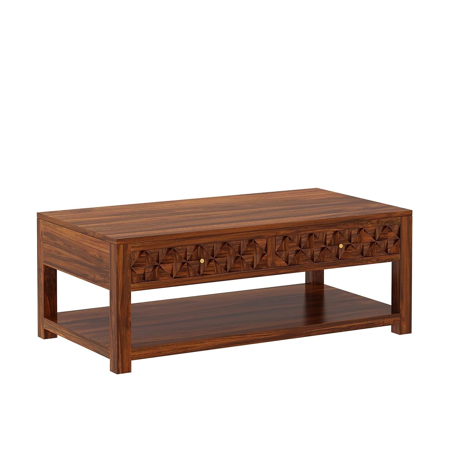 Beanoak Solid Sheesham Wood Coffee Table