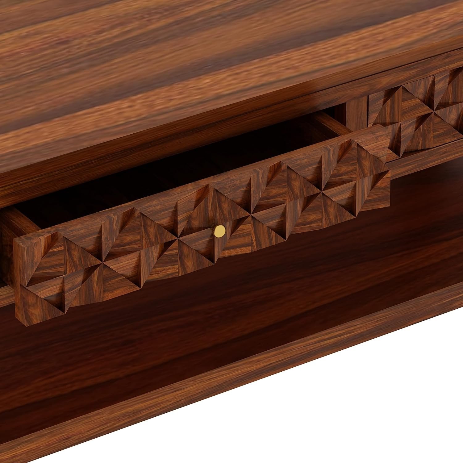 Beanoak Solid Sheesham Wood Coffee Table