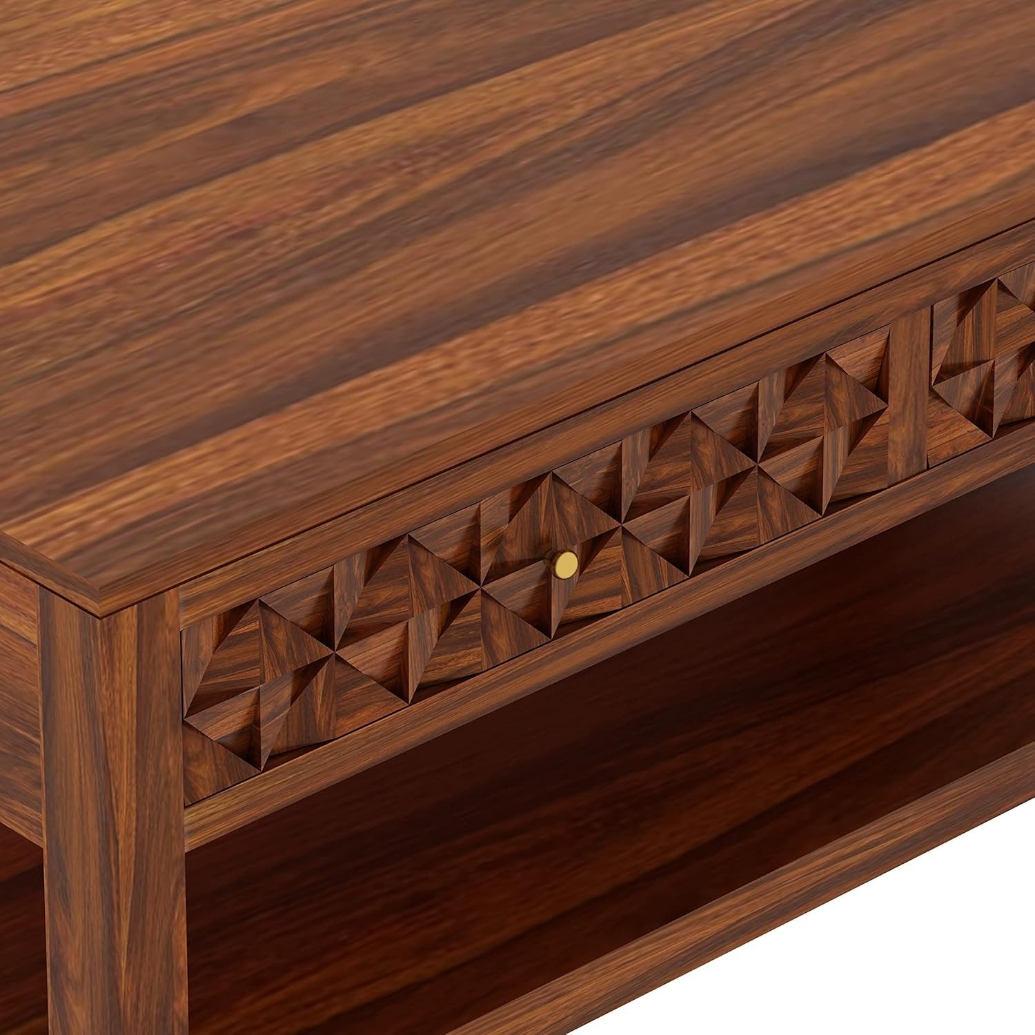 Beanoak Solid Sheesham Wood Coffee Table