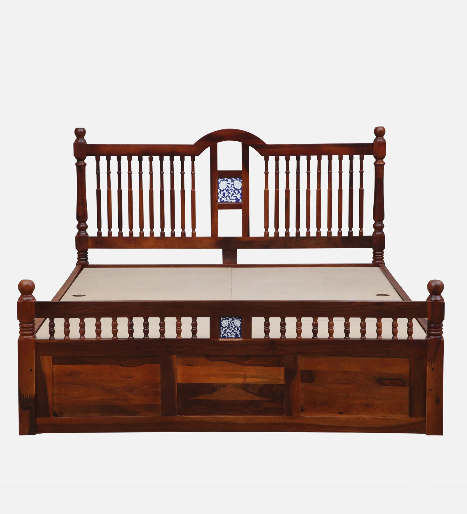 Traditional Indian Bed with Box Storage