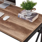 Zuno Wood and Metal Industrial Office Table