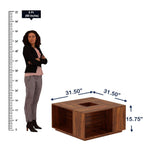 Caffina Solid Sheesham Wood Coffee Table