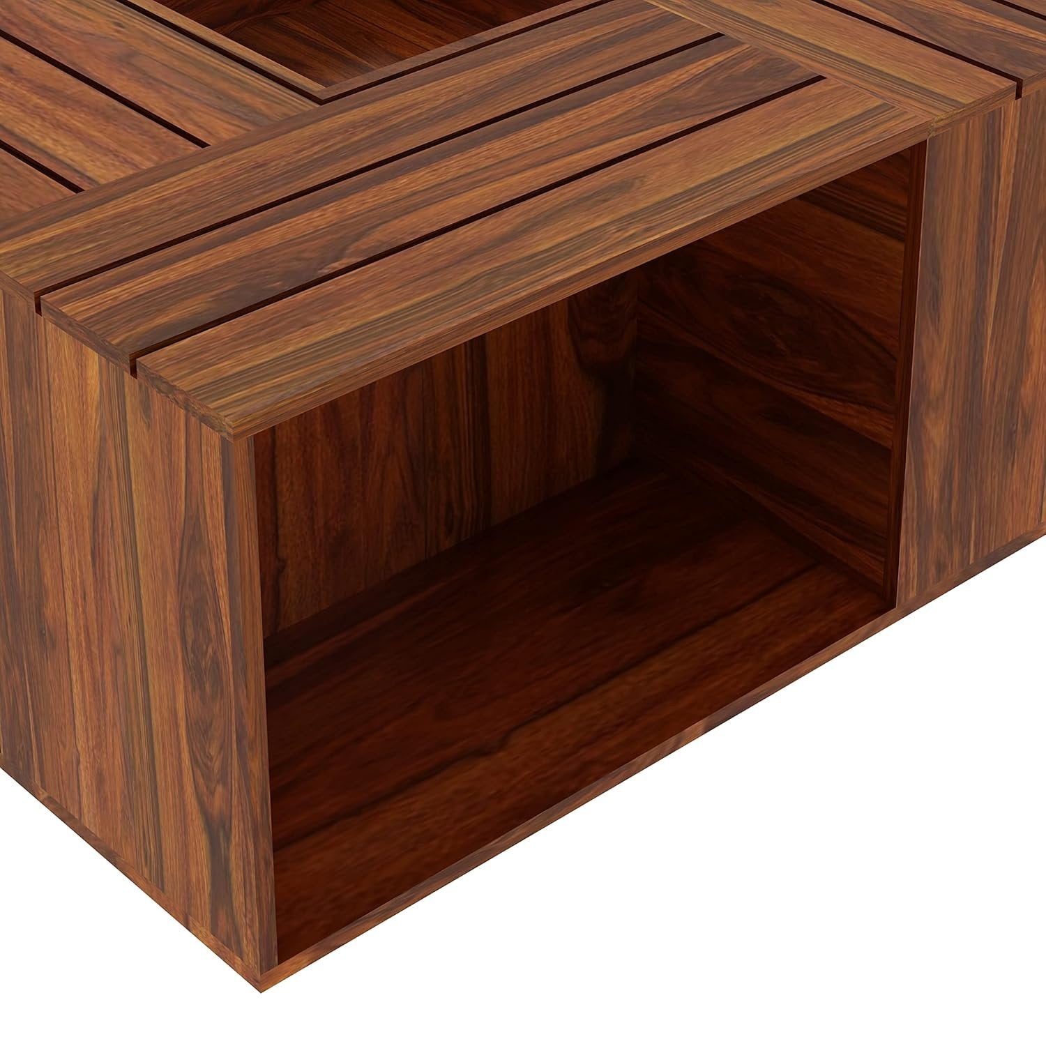 Caffina Solid Sheesham Wood Coffee Table
