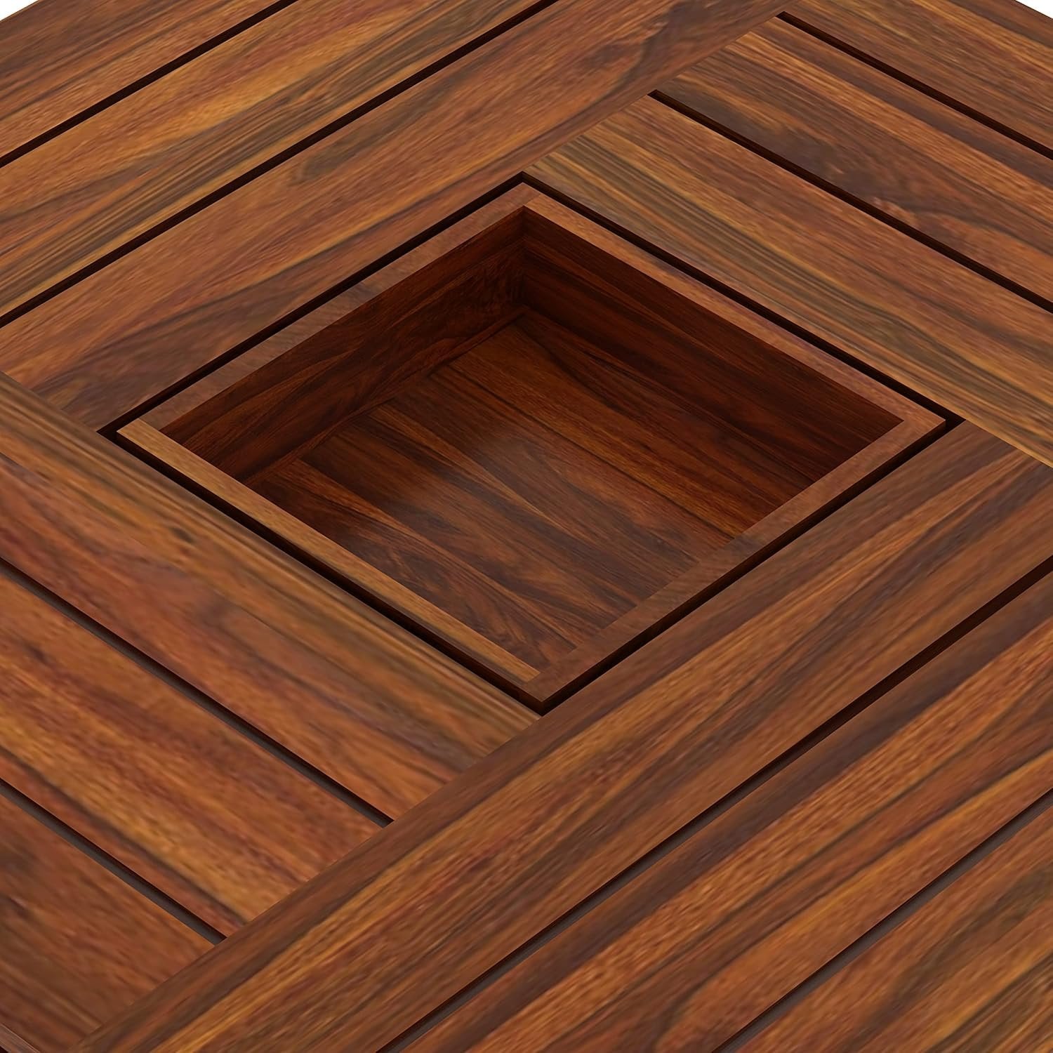 Caffina Solid Sheesham Wood Coffee Table
