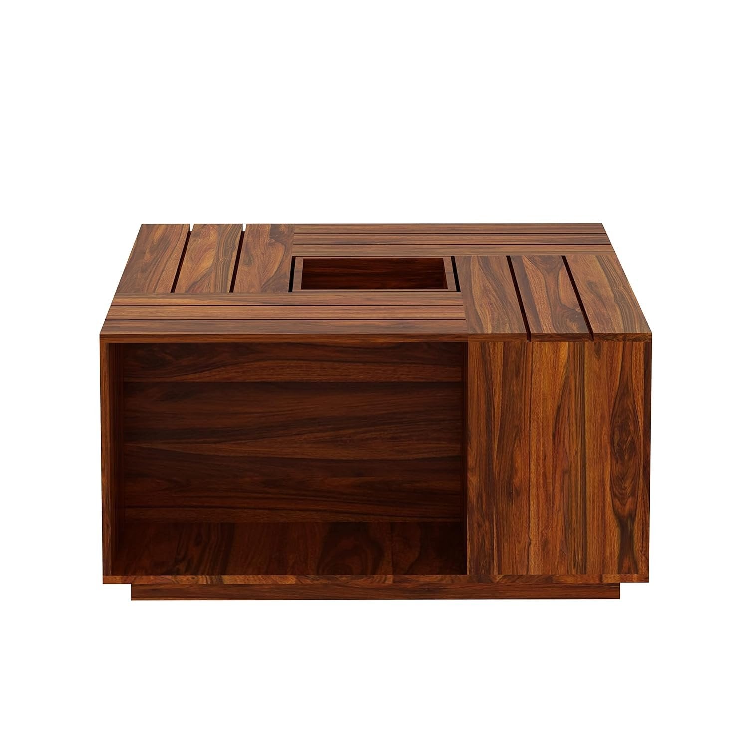 Caffina Solid Sheesham Wood Coffee Table
