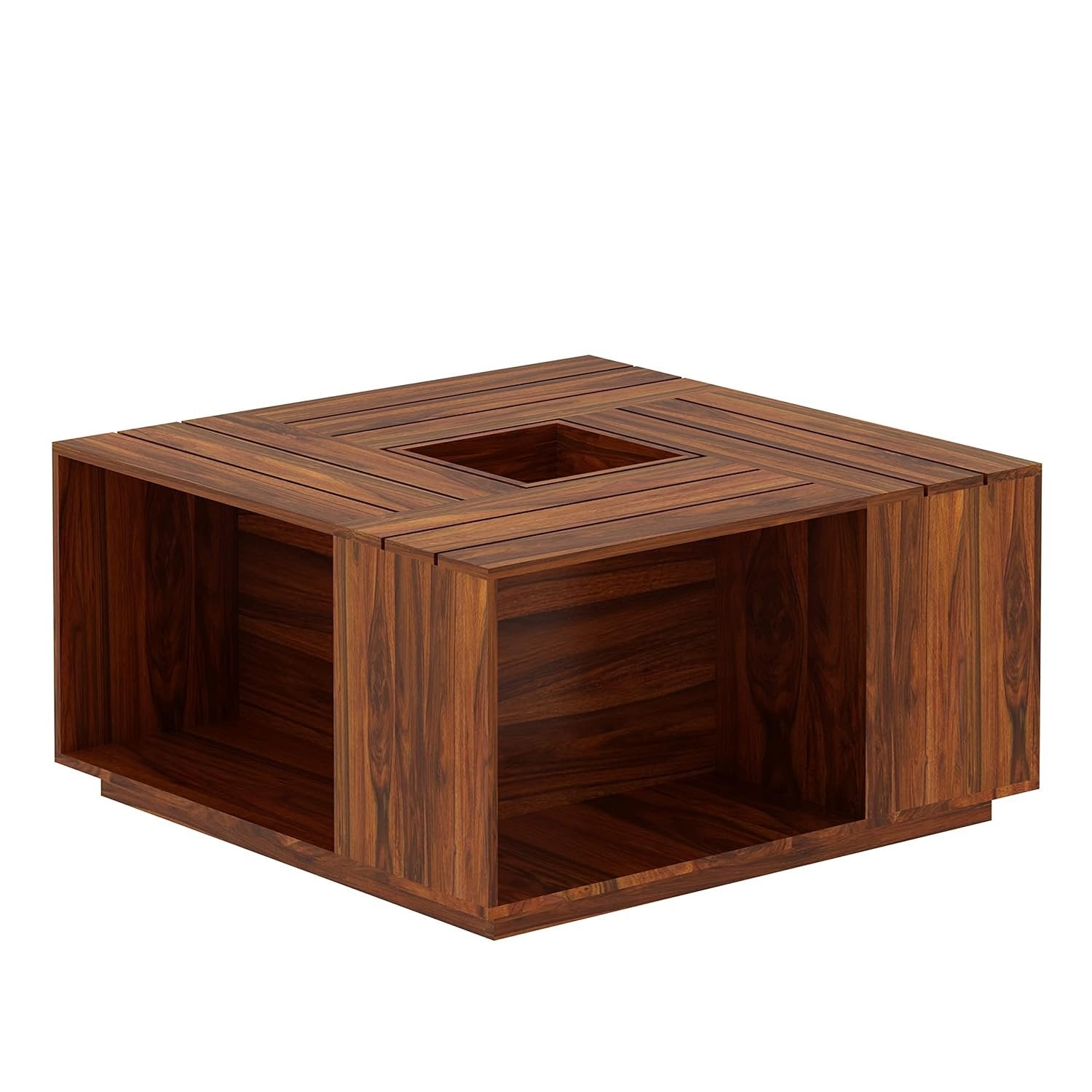 Caffina Solid Sheesham Wood Coffee Table