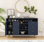 UrbanShell Solid Wood 3 Drawer Long Bar Buffet Cabinet