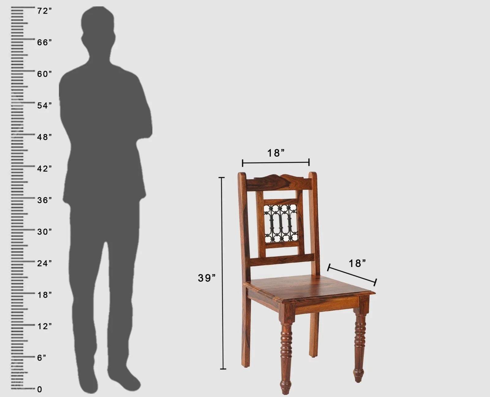 Sithaus Sheesham Wood Dining Chair Set