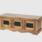 Glossaire Solid Wood Three Doors Bench Shoe Rack
