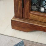 Zyngloss Wooden Two Door Shoe Rack