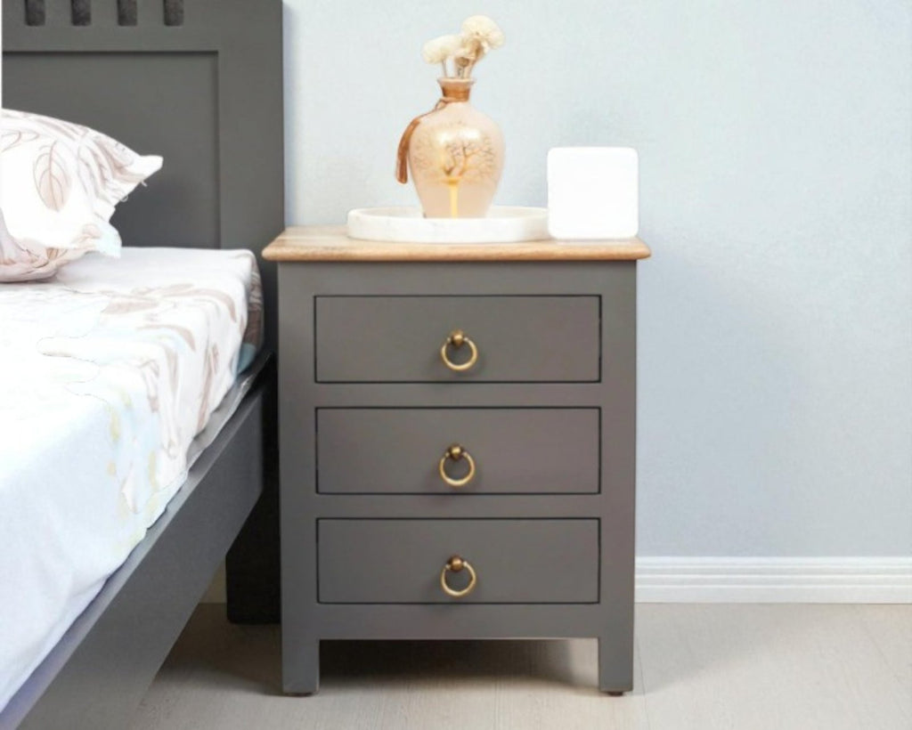 Alexandria Wooden Bedside Table