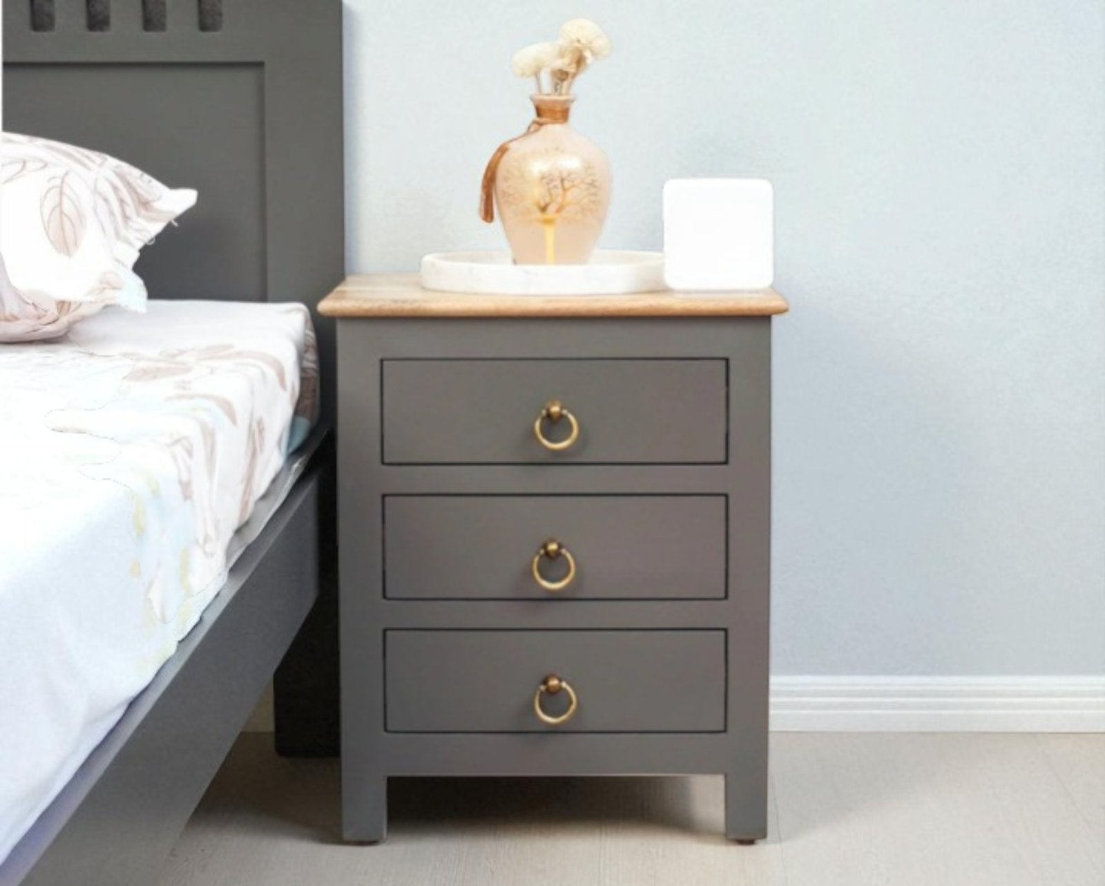 Alexandria Wooden Bedside Table