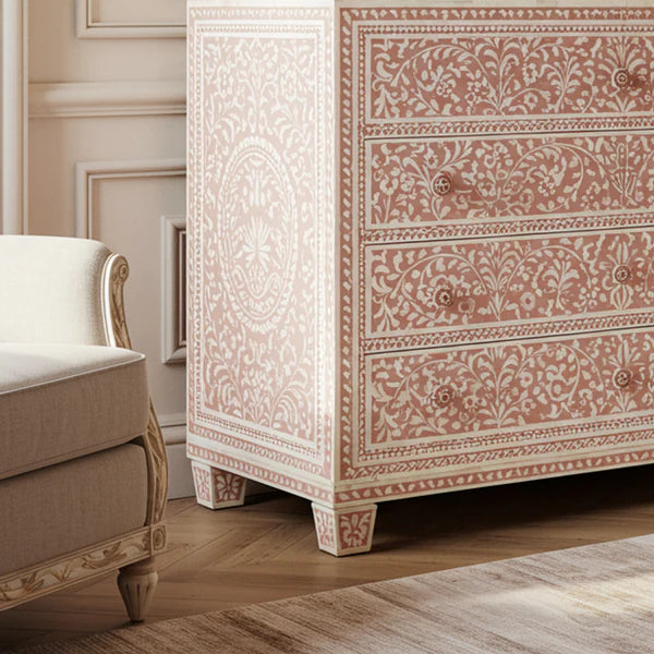 Woodoryn Vintage Floral Patterned Chest of Drawers