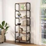 Rack Metal & Wood Book Shelf | Metal Frame Modern Book Shelf Rack(Set Off 1)
