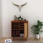 Syrus Solid Sheesham Wood Bar Unit