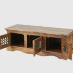 Glossaire Solid Wood Three Doors Bench Shoe Rack