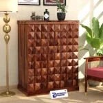 Auric Large Bar Cabinet Solid Wood Modern Style