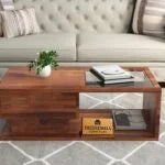 Arena Solid Wood Coffee Table 1 Drawer