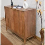 Zyngloss Wooden Two Door Shoe Rack