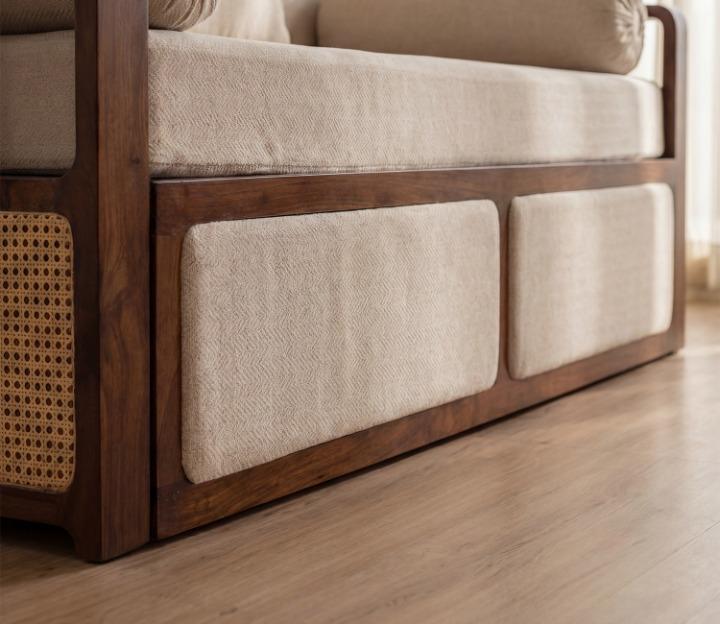 wooden sofa cum bed