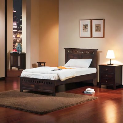 wooden bed