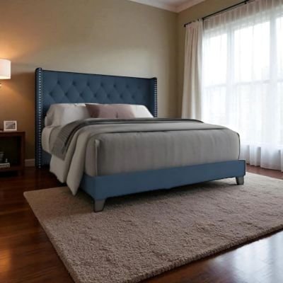 Upholstered King Size Bed