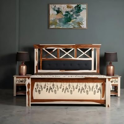 frida Solid Wood Bed