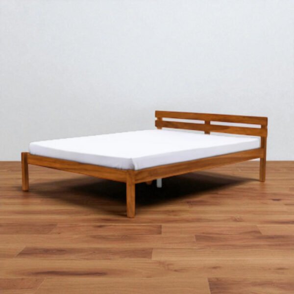 wooden bed