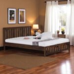 wooden bed