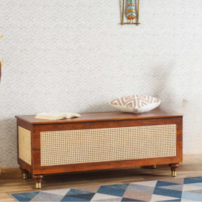 Rattan Storage Trunk Box