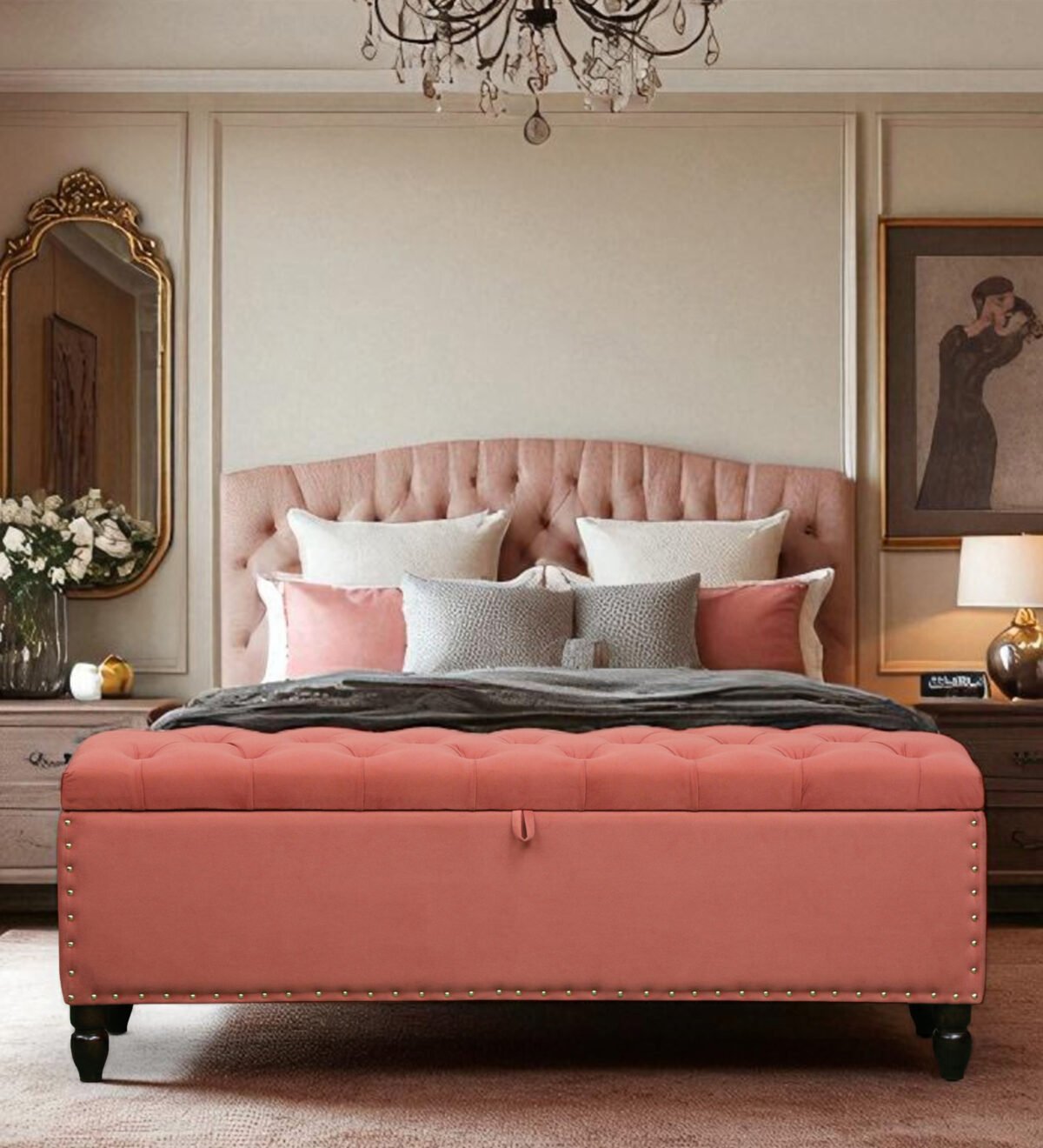 Upholstered Trunk Box